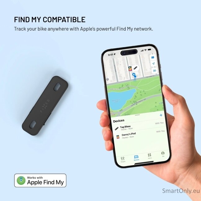 Fixed Tag Bikee with Find My Support | Black 2 Fixed Tag Bikee with Find My Support | Black 2
