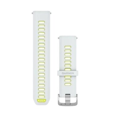 Forerunner Watch Bands (22 mm), Whitestone/translucent amp yellow with Silver hardware Forerunner Watch Bands (22 mm), Whitestone/translucent amp yellow with Silver hardware