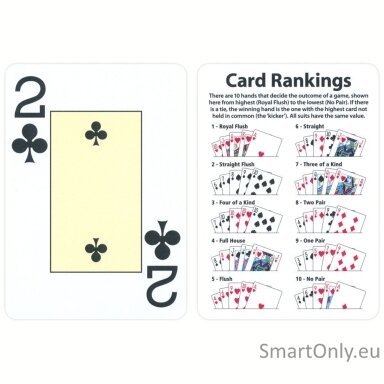 Fournier EPT pokerio kortos (Raudonos)