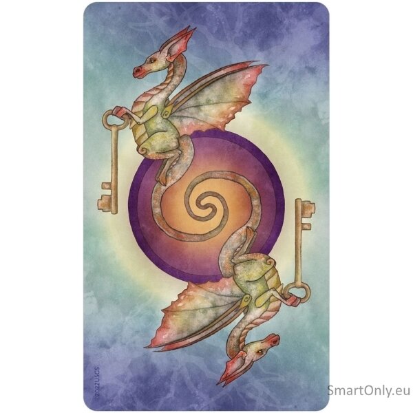 For The Love Of Dragons Oracle kortų ir knygos rinkinys US Games Systems 7