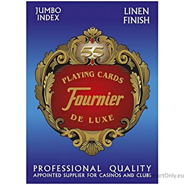 Fournier 818 Linen Finish Pokerio kortos (Mėlyna) 4 Fournier 818 Linen Finish Pokerio kortos (Mėlyna) 4