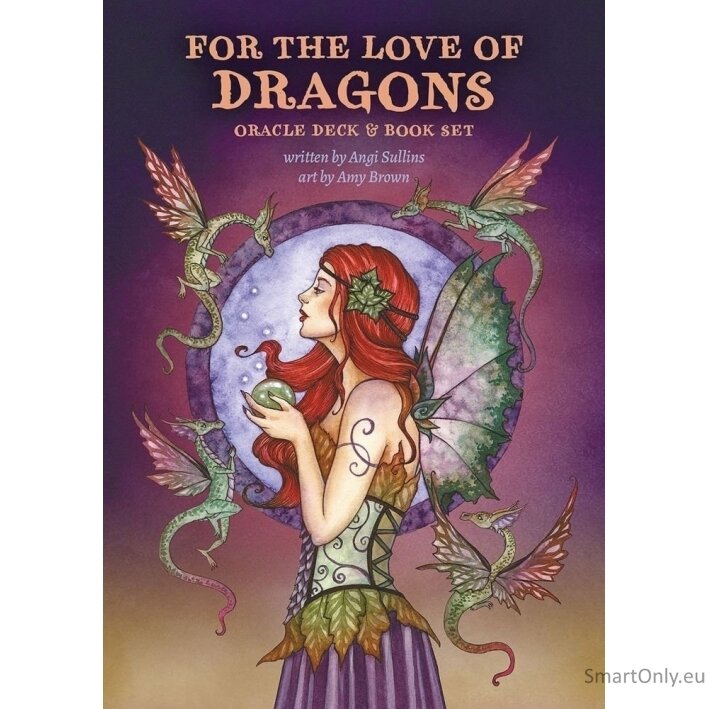 For The Love Of Dragons Oracle kortų ir knygos rinkinys US Games Systems 8