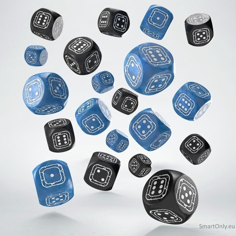 Fortress Compact D6 Black & Blue kauliukų rinkinys Q-workshop 1
