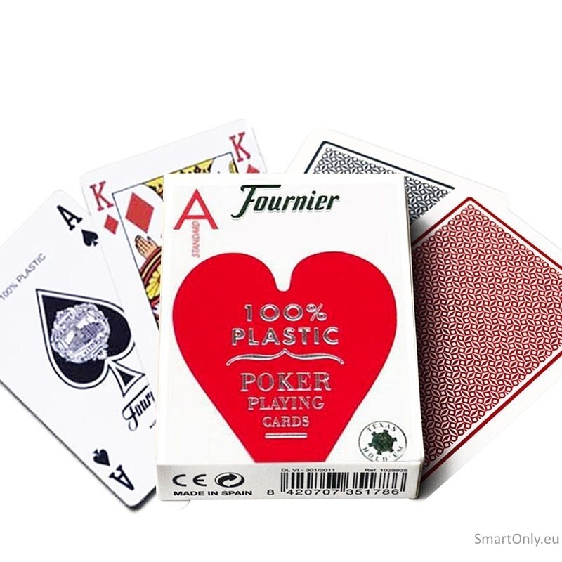 Fournier 2500 pokerio kortos (Raudonos) Fournier 2500 pokerio kortos (Raudonos)