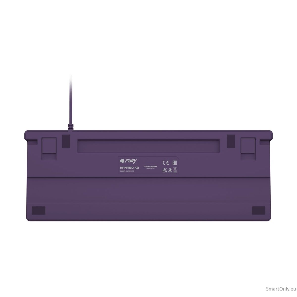 Fury | Kanabo K2 | Gaming Keyboard | Wired | US | Linear | Gray/Purple 11