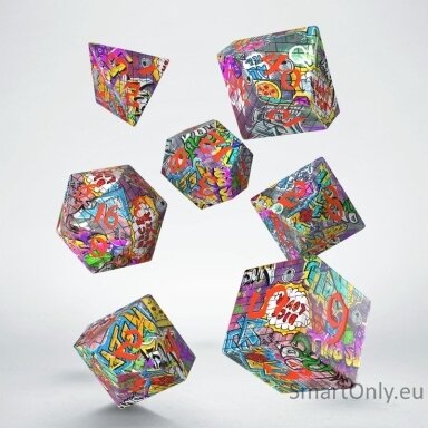 Full Art Dice™ Graffiti kauliukų rinkinys Q-WORKSHOP