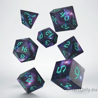 Full Art Dice™ Stardust kauliukų rinkinys Q-WORKSHOP