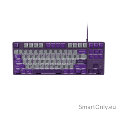 Fury | Kanabo K2 | Gaming Keyboard | Wired | US | Linear | Gray/Purple