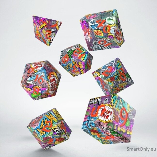 Full Art Dice™ Graffiti kauliukų rinkinys Q-WORKSHOP 1 Full Art Dice™ Graffiti kauliukų rinkinys Q-WORKSHOP 1