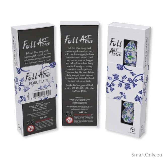 Full Art Dice™ Porcelain kauliukų rinkinys Q-WORKSHOP Full Art Dice™ Porcelain kauliukų rinkinys Q-WORKSHOP