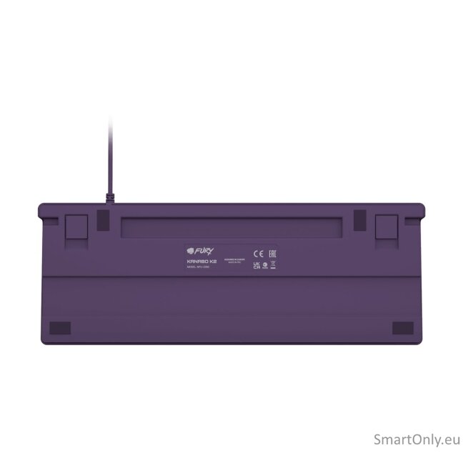 Fury | Kanabo K2 | Gaming Keyboard | Wired | US | Linear | Gray/Purple 11 Fury | Kanabo K2 | Gaming Keyboard | Wired | US | Linear | Gray/Purple 11
