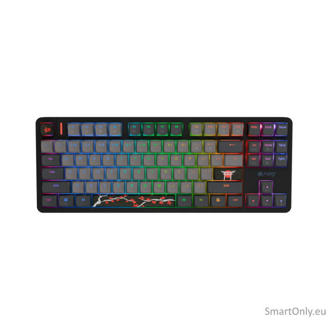 Fury Kanabo K6 | Gaming Keyboard | Wired | US | Linear | Black/Gray
