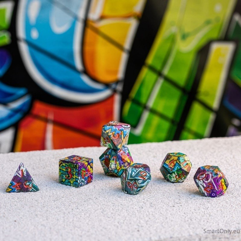 Full Art Dice™ Graffiti kauliukų rinkinys Q-WORKSHOP 2 Full Art Dice™ Graffiti kauliukų rinkinys Q-WORKSHOP 2