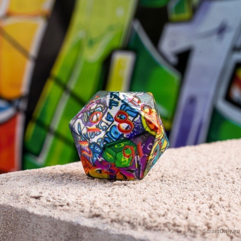 Full Art Dice™ Graffiti kauliukų rinkinys Q-WORKSHOP 5 Full Art Dice™ Graffiti kauliukų rinkinys Q-WORKSHOP 5