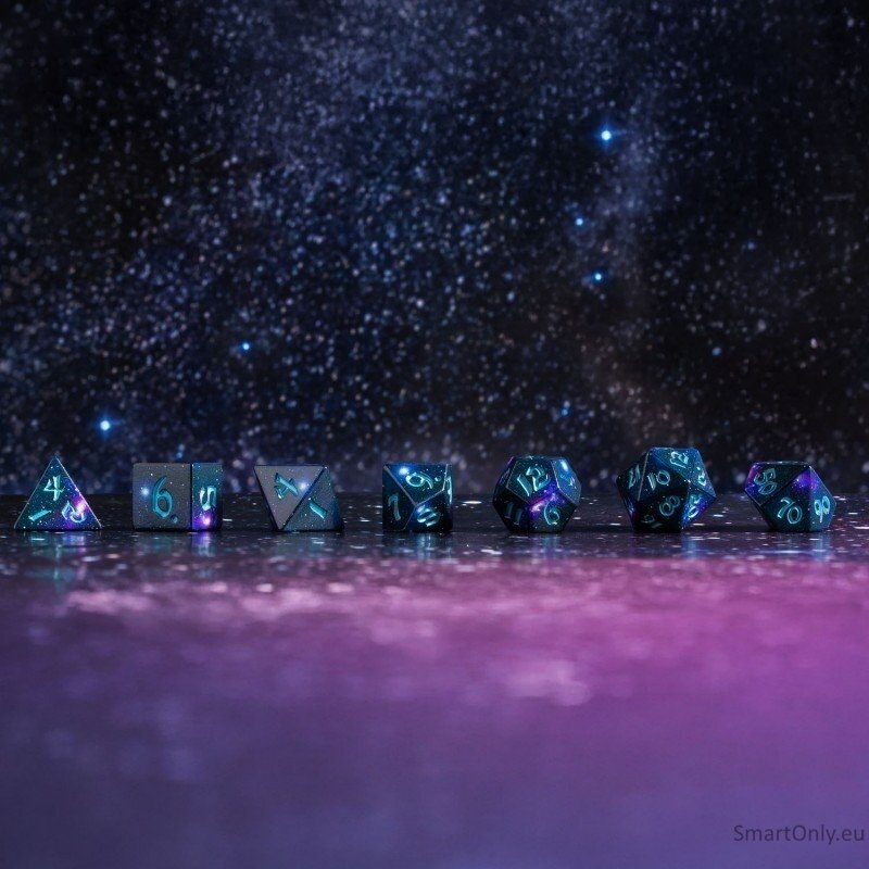 Full Art Dice™ Stardust kauliukų rinkinys Q-WORKSHOP 2