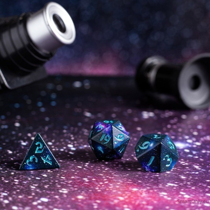 Full Art Dice™ Stardust kauliukų rinkinys Q-WORKSHOP 3 Full Art Dice™ Stardust kauliukų rinkinys Q-WORKSHOP 3