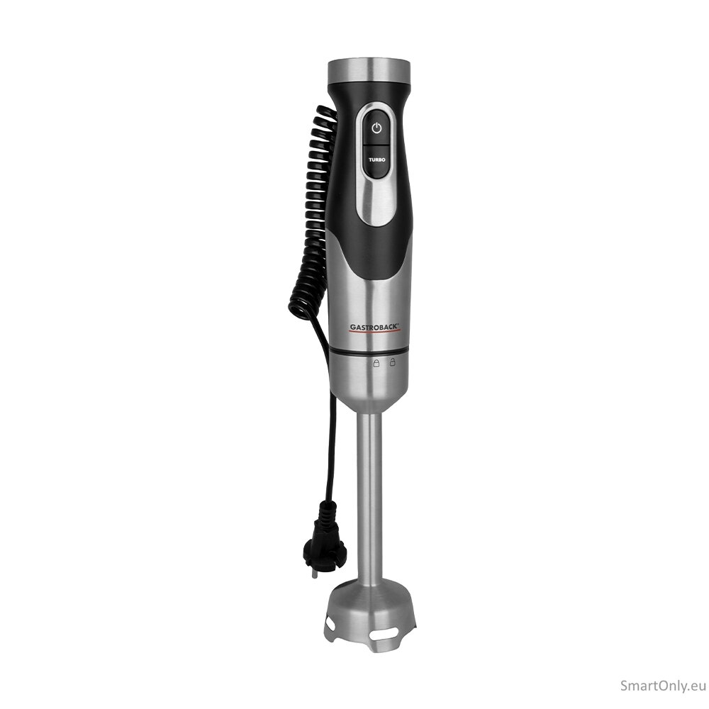 Gastroback Powermix Hand Blender FlexCord | 40968 | Hand Blender | 1500 W | Number of speeds 20 | Turbo mode | Silver/Black 4 Gastroback Powermix Hand Blender FlexCord | 40968 | Hand Blender | 1500 W | Number of speeds 20 | Turbo mode | Silver/Black 4