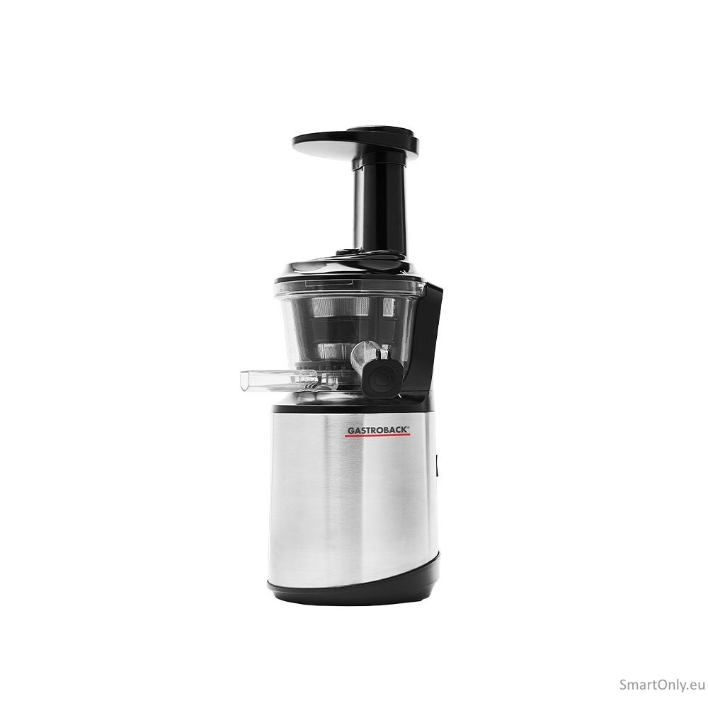 Gastroback Slow Juicer Advanced Vital | 40145 | Type Slow juicer | Stainless steel/Black | 150 W | Number of speeds 1