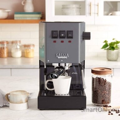 Gaggia | Coffee Maker | RI9481/16 Classic E24 | Pump pressure 15 bar | Built-in milk frother | Semi-automatic | Industrial Grey Gaggia | Coffee Maker | RI9481/16 Classic E24 | Pump pressure 15 bar | Built-in milk frother | Semi-automatic | Industrial Grey