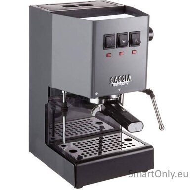 Gaggia | Coffee Maker | RI9481/16 Classic E24 | Pump pressure 15 bar | Built-in milk frother | Semi-automatic | Industrial Grey Gaggia | Coffee Maker | RI9481/16 Classic E24 | Pump pressure 15 bar | Built-in milk frother | Semi-automatic | Industrial Grey