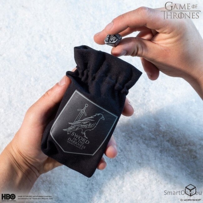 Game of Thrones. Night's Watch kauliukų maišelis Q-Workshop 1
