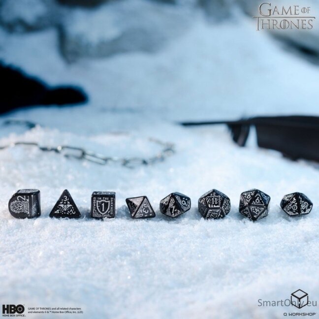 Game of Thrones. Night's Watch kauliukų rinkinys Q-WORKSHOP 4 Game of Thrones. Night's Watch kauliukų rinkinys Q-WORKSHOP 4