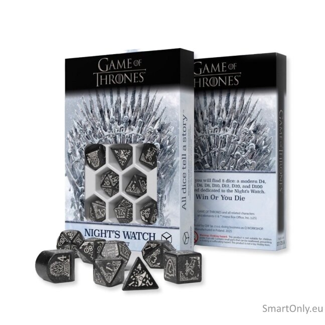Game of Thrones. Night's Watch kauliukų rinkinys Q-WORKSHOP