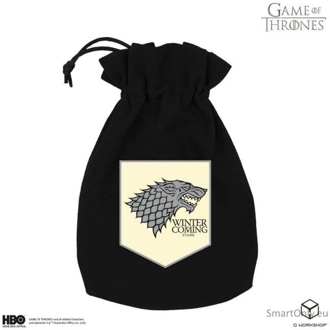 Game of Thrones. Stark kauliukų maišelis Q-Workshop Game of Thrones. Stark kauliukų maišelis Q-Workshop