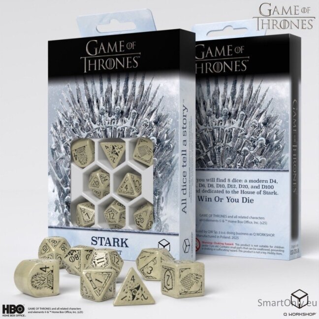 Game of Thrones. Stark kauliukų rinkinys Q-WORKSHOP 2