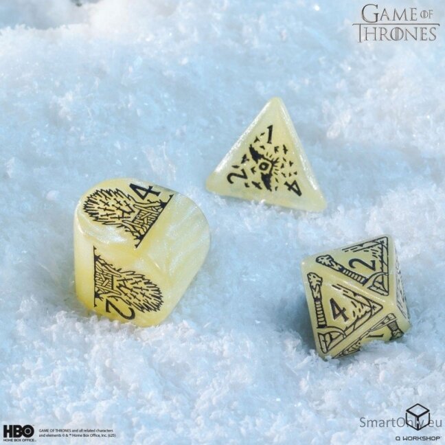 Game of Thrones. Stark kauliukų rinkinys Q-WORKSHOP 9 Game of Thrones. Stark kauliukų rinkinys Q-WORKSHOP 9