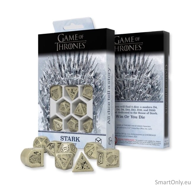 Game of Thrones. Stark kauliukų rinkinys Q-WORKSHOP