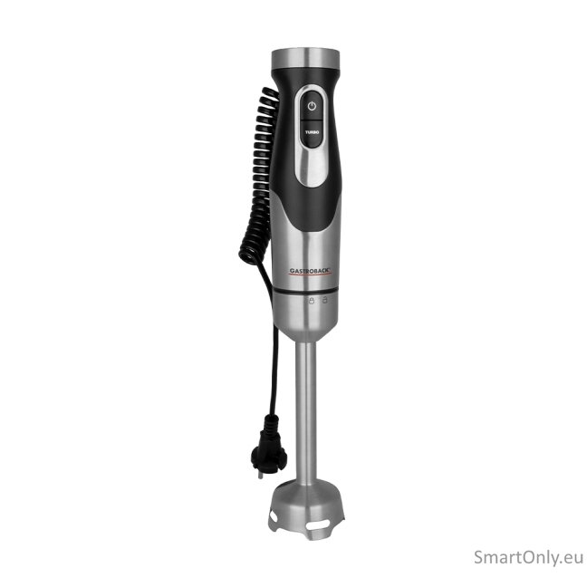 Gastroback Powermix Hand Blender FlexCord | 40968 | Hand Blender | 1500 W | Number of speeds 20 | Turbo mode | Silver/Black 4