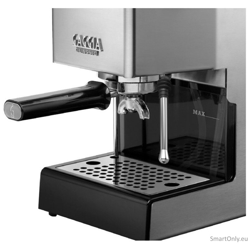Gaggia | Coffee Maker | RI9481/11 Classic E24 | Pump pressure 15 bar | Built-in milk frother | Semi-automatic | Brushed Stainless Steel 3 Gaggia | Coffee Maker | RI9481/11 Classic E24 | Pump pressure 15 bar | Built-in milk frother | Semi-automatic | Brushed Stainless Steel 3
