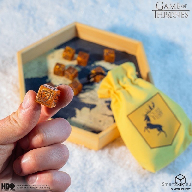 Game of Thrones. Baratheon kauliukų rinkinys 10xD6 Q-WORKSHOP 3