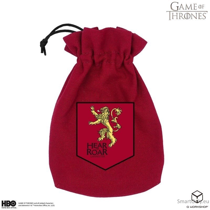 Game of Thrones. Lannister kauliukų maišelis Q-Workshop Game of Thrones. Lannister kauliukų maišelis Q-Workshop
