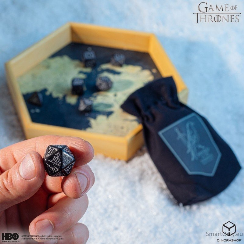 Game of Thrones. Night's Watch kauliukų rinkinys Q-WORKSHOP 3 Game of Thrones. Night's Watch kauliukų rinkinys Q-WORKSHOP 3