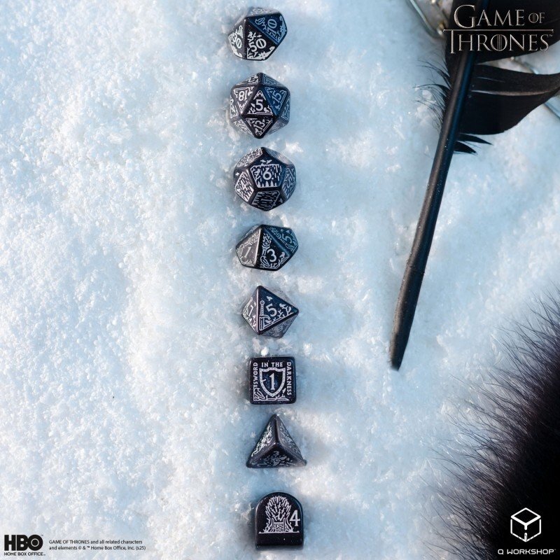 Game of Thrones. Night's Watch kauliukų rinkinys Q-WORKSHOP 6
