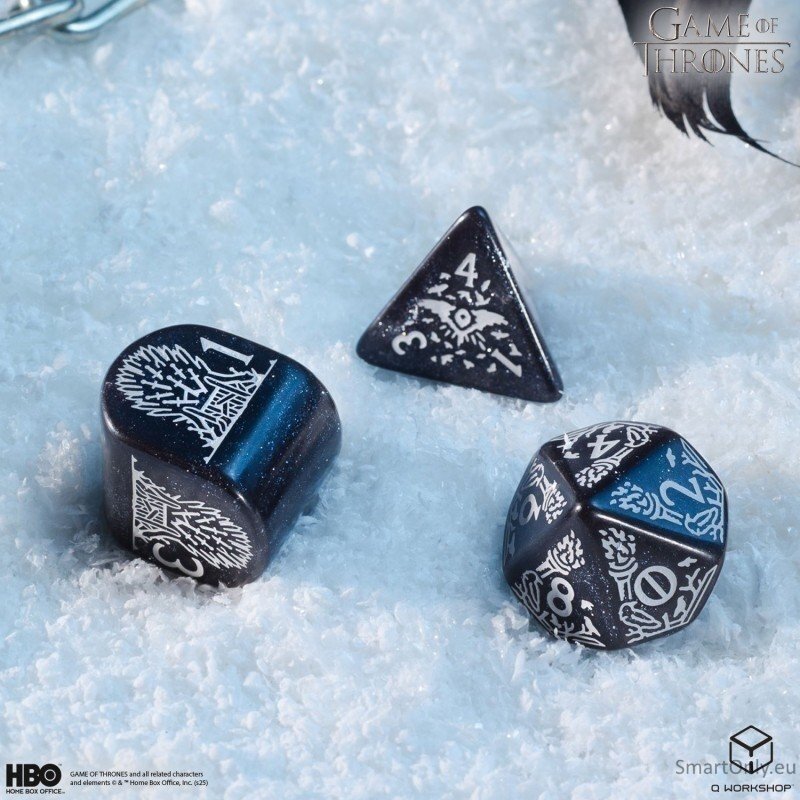 Game of Thrones. Night's Watch kauliukų rinkinys Q-WORKSHOP 7 Game of Thrones. Night's Watch kauliukų rinkinys Q-WORKSHOP 7