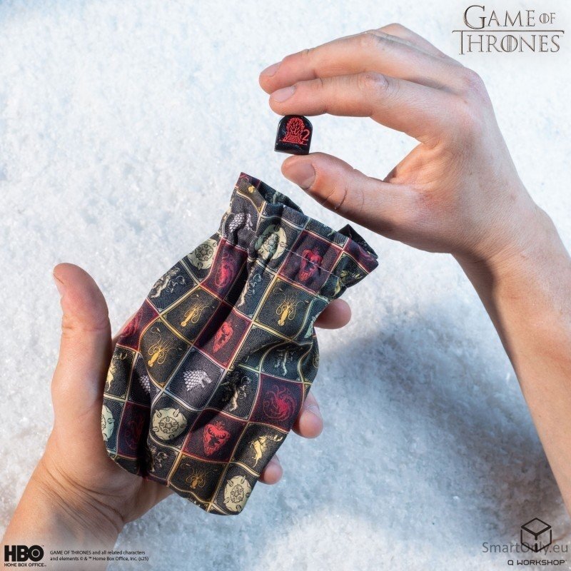 Game of Thrones. The Sigils Pattern kauliukų maišelis Q-Workshop 3 Game of Thrones. The Sigils Pattern kauliukų maišelis Q-Workshop 3