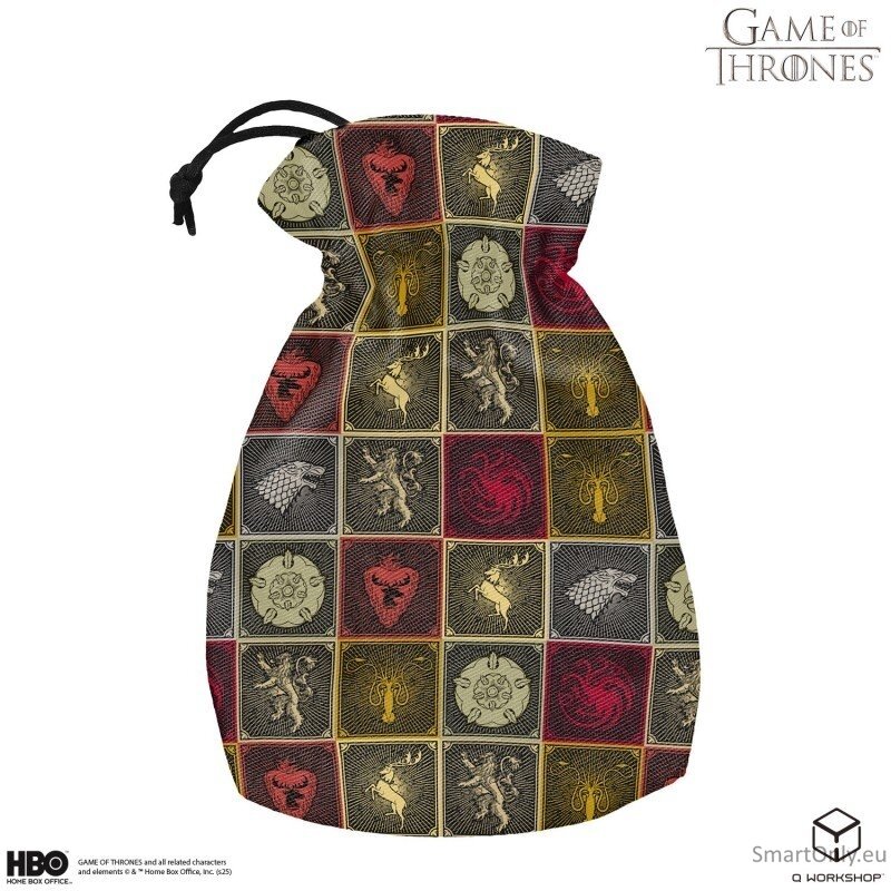 Game of Thrones. The Sigils Pattern kauliukų maišelis Q-Workshop Game of Thrones. The Sigils Pattern kauliukų maišelis Q-Workshop