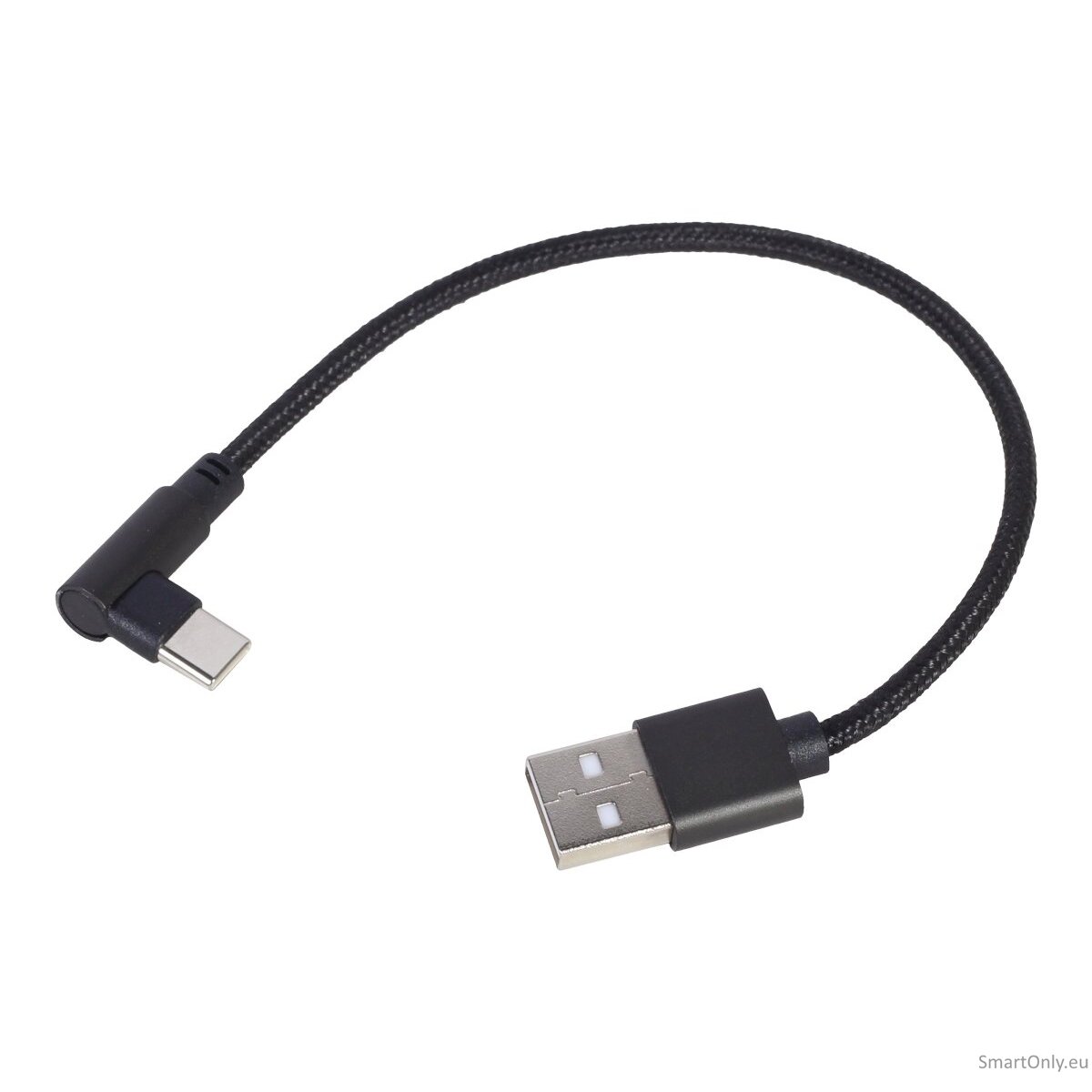Gembird Angled USB Type-C charging and data cable CC-USB2-AMCML-0.2M 0.2 m, Black 2 Gembird Angled USB Type-C charging and data cable CC-USB2-AMCML-0.2M 0.2 m, Black 2