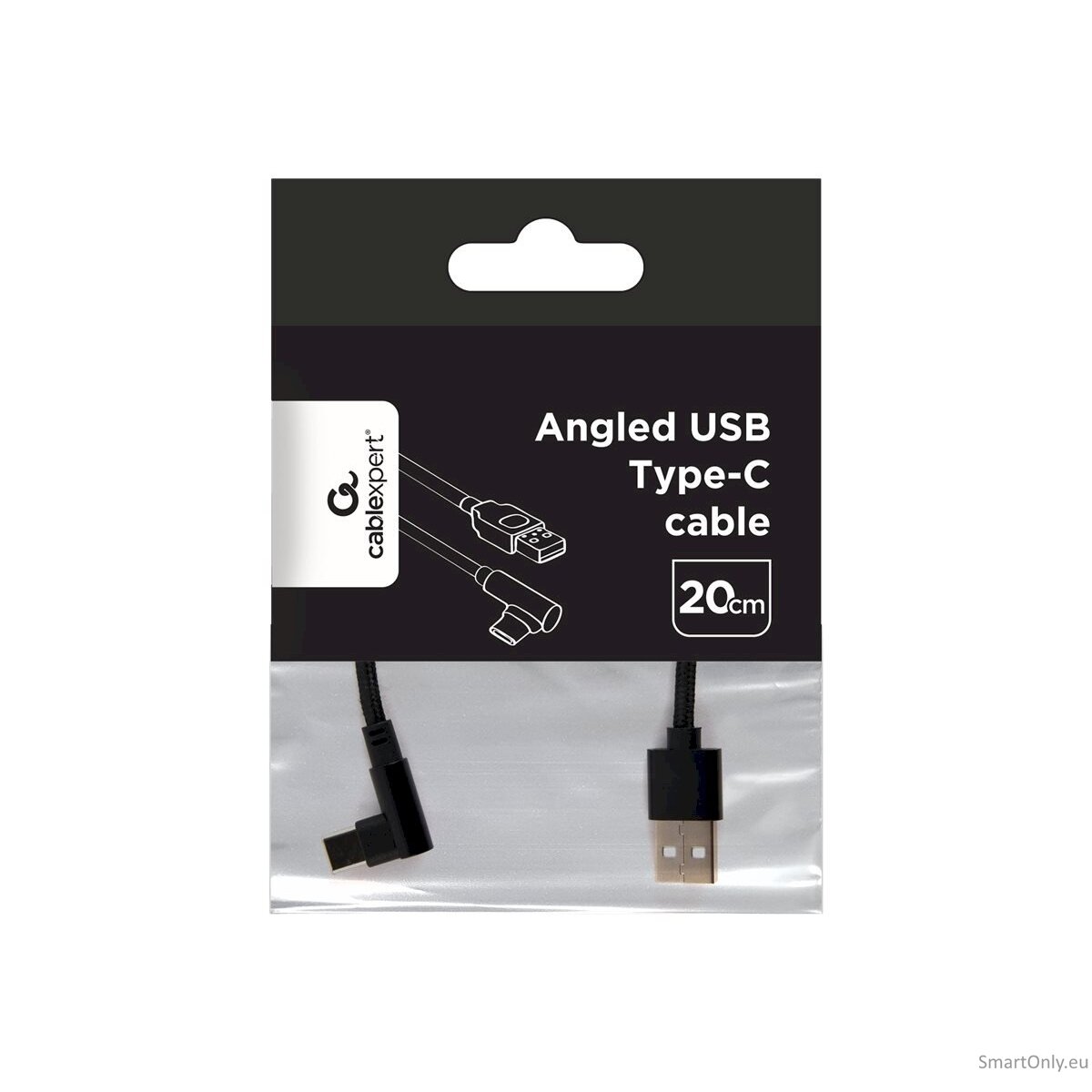 Gembird Angled USB Type-C charging and data cable CC-USB2-AMCML-0.2M 0.2 m, Black 4 Gembird Angled USB Type-C charging and data cable CC-USB2-AMCML-0.2M 0.2 m, Black 4