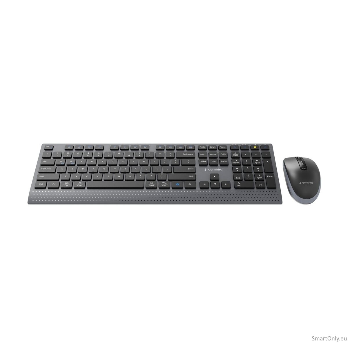 Gembird KBS-WPS-02 Dual-mode slim wireless desktop set, 2.4G+BT, US layout | Gembird 3