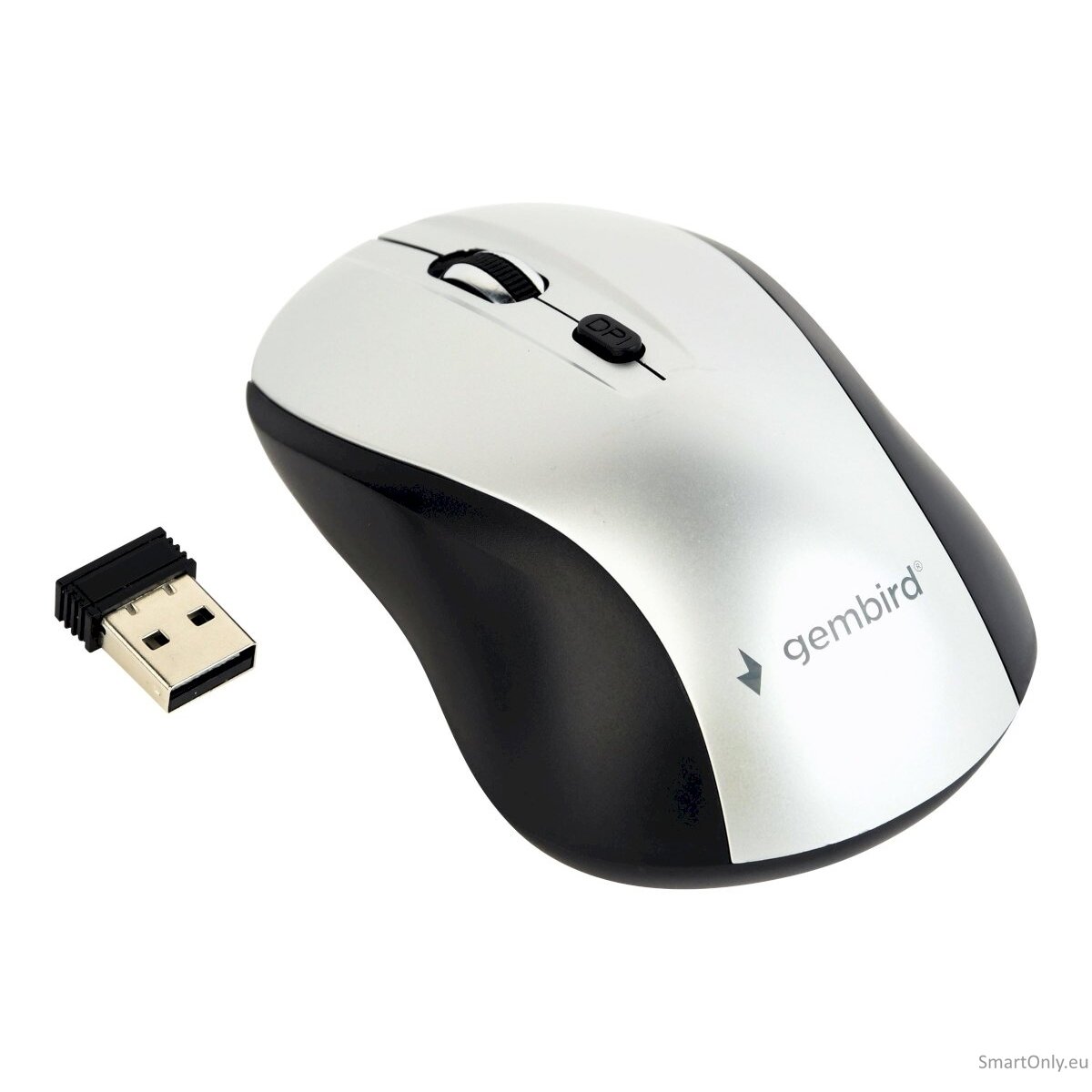 Gembird MUSW-4B-02-BS Wireless optical mouse, black/silver Gembird 2 Gembird MUSW-4B-02-BS Wireless optical mouse, black/silver Gembird 2