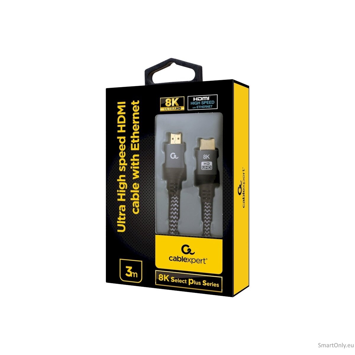 Gembird Ultra High speed HDMI cable with Ethernet, 8K select plus series CCB-HDMI8K-3M HDMI 2.1 downwards, 3 m, 2 x Type-A 4 Gembird Ultra High speed HDMI cable with Ethernet, 8K select plus series CCB-HDMI8K-3M HDMI 2.1 downwards, 3 m, 2 x Type-A 4