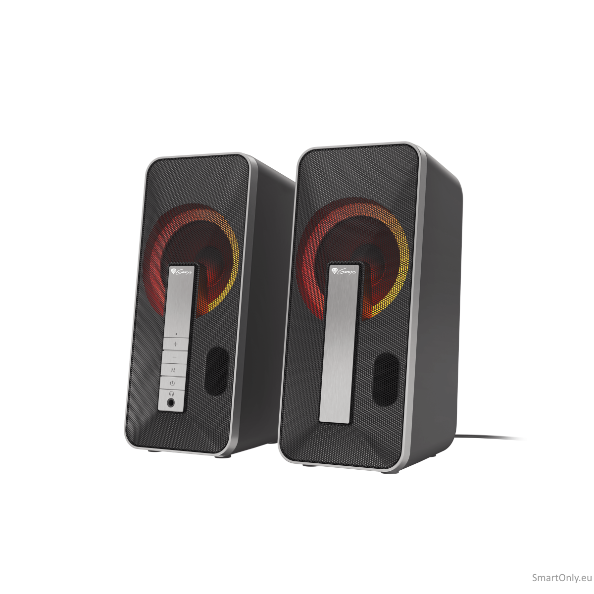 Genesis | Computer Speaker | Helium 100BT RGB | Bluetooth | Silver/Black | Gaming Speakers | Wireless connection Genesis | Computer Speaker | Helium 100BT RGB | Bluetooth | Silver/Black | Gaming Speakers | Wireless connection