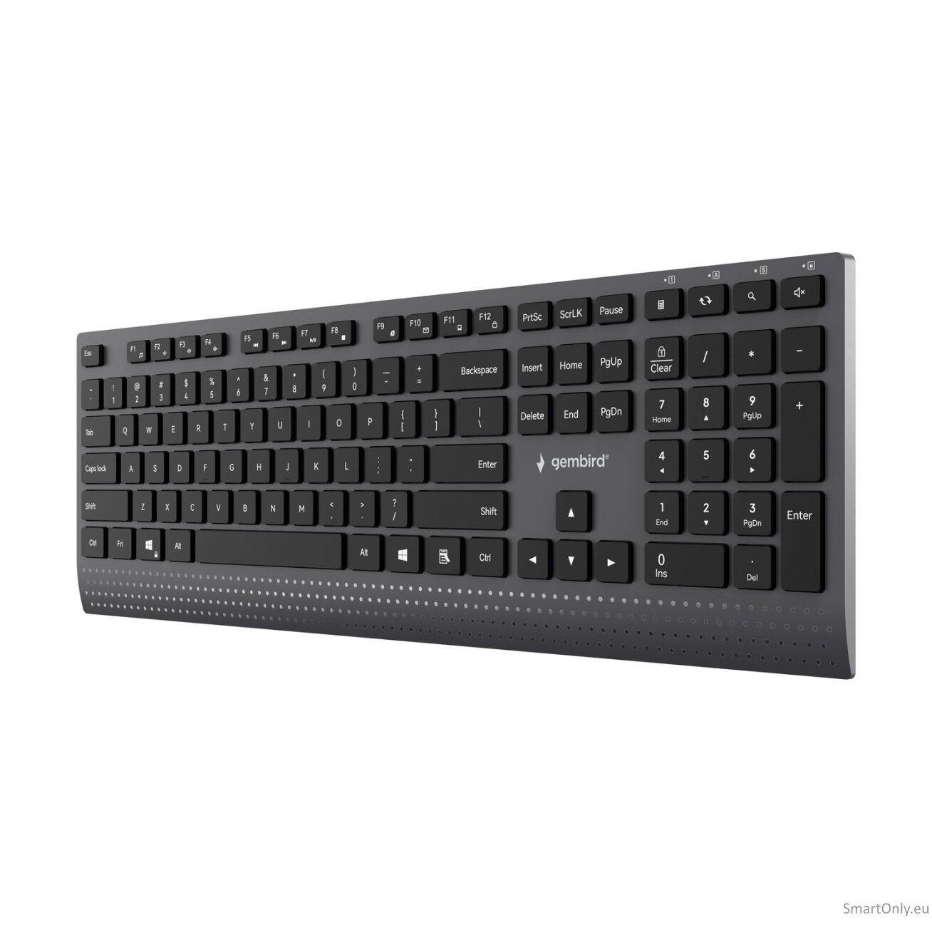 Gembird KB-MCH-06 Slim wired multimedia keyboard with Type-C adapter, US layout | Gembird 1