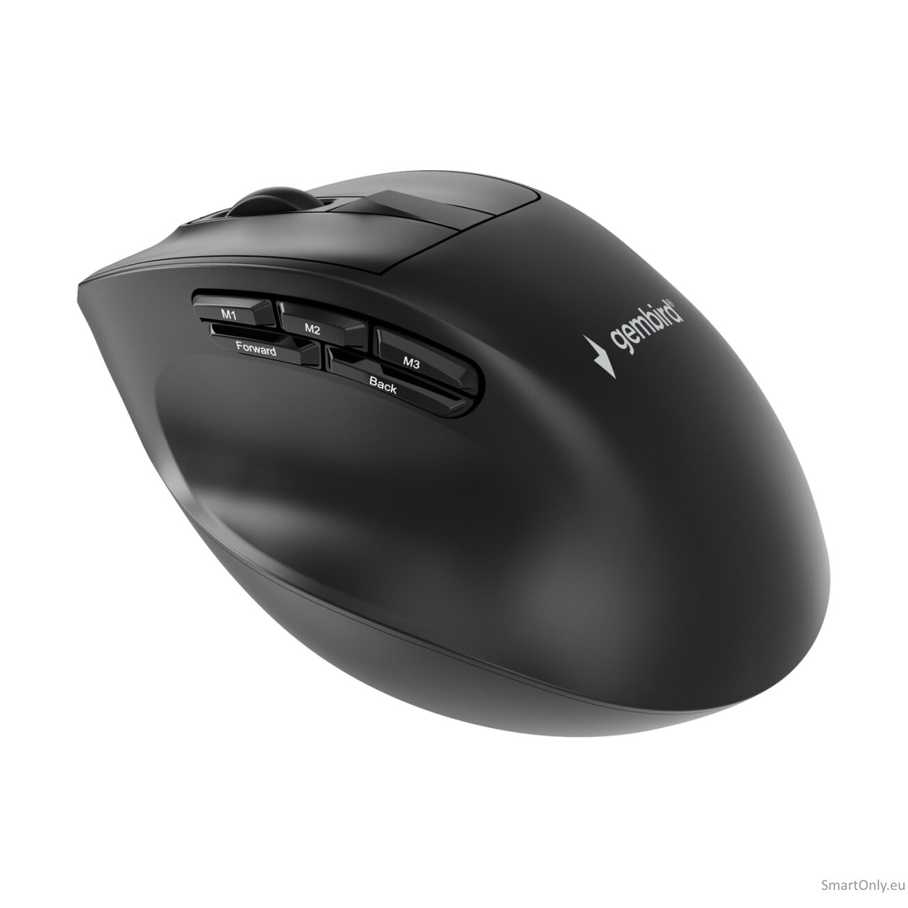 Gembird MUSW3-9B-01 Triple-mode 9-button wireless ergonomic mouse, black | Gembird 4 Gembird MUSW3-9B-01 Triple-mode 9-button wireless ergonomic mouse, black | Gembird 4