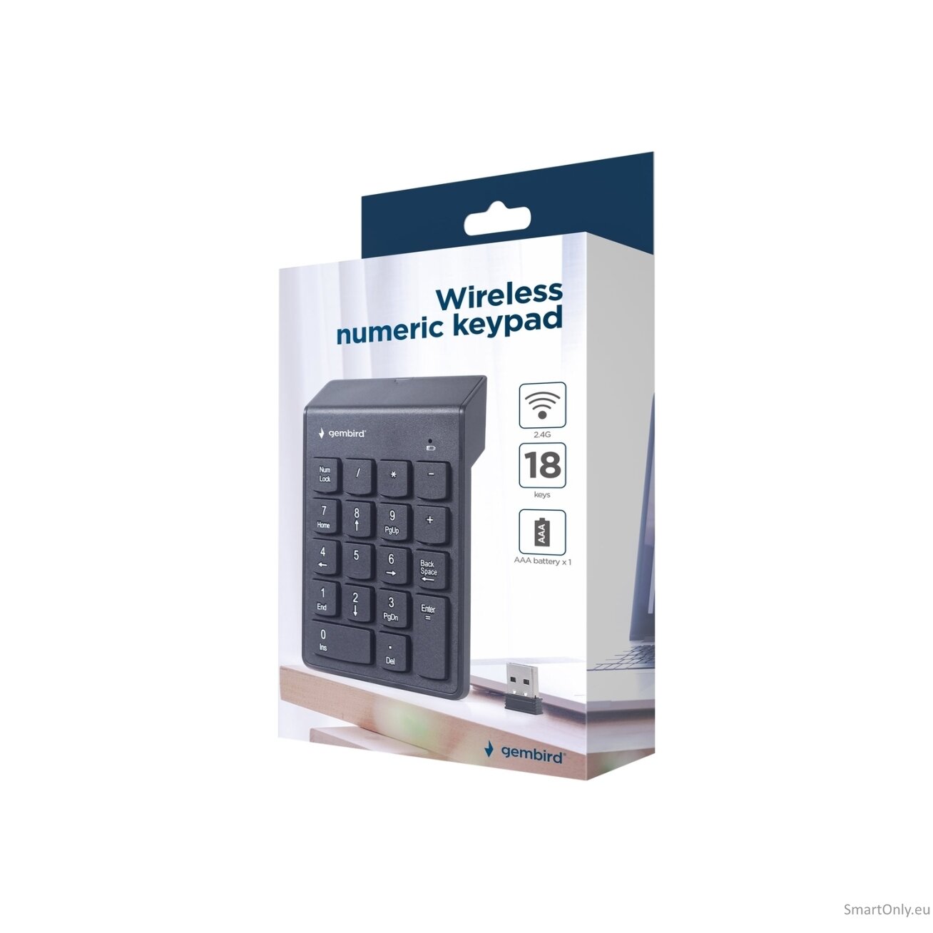 Gembird | Numeric keypad | KPD-W-02 | Numeric keypad | Wireless | N/A | Black 3 Gembird | Numeric keypad | KPD-W-02 | Numeric keypad | Wireless | N/A | Black 3