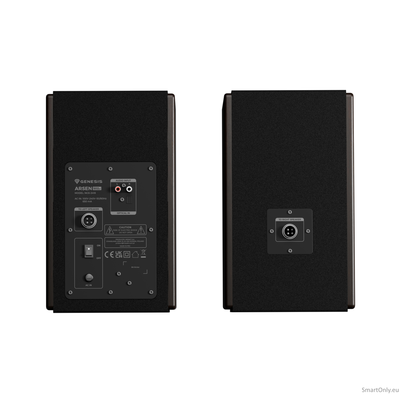 Genesis 2.0 Speakers | Arsen 502BT | 60 W | Bluetooth | Wireless connection | Brown 4